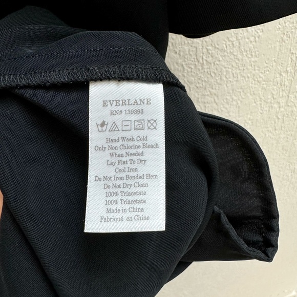 Everlane Japanese GoWeave Front Zip Mini Dress Black - Picture 5 of 6